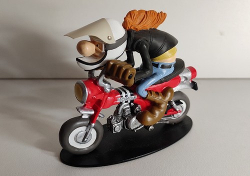 Figurine moto résine joe - figurine,