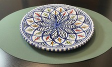 Assiette décorative en