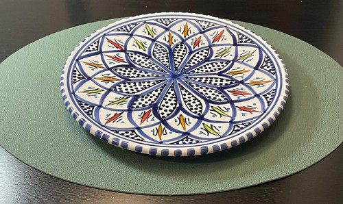 Assiette décorative - , en
