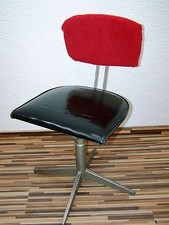 Ancien Siège De Atelier Art Déco Fauteuil Pivotant Design Vintage