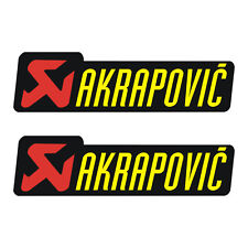 Stickers plastifiés AKRAPOVIC - mod.2 - 17cm x 5cm