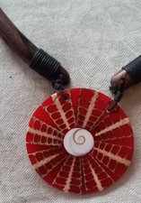 Collier Bois Et Oeil De Sainte Lucie