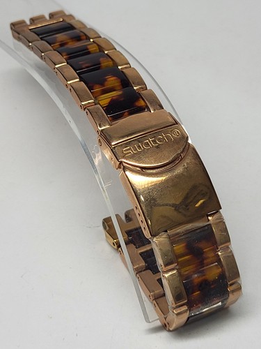 Swatch 19mm tortoise stainless - swatch,