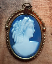 Broche Ancienne Porcelaine De