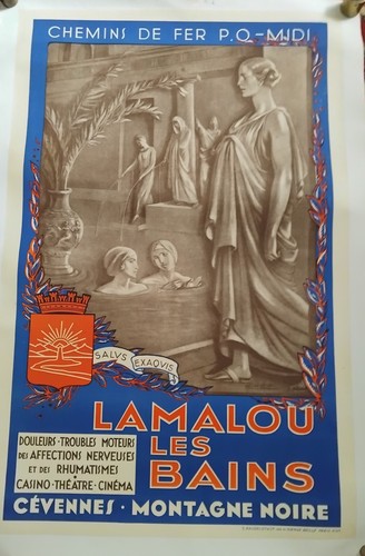 Affiche lamalou les bains vers - affiche, lamalou-les-bains