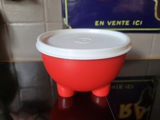 PETIT BOL HERMÉTIQUE PLASTIQUE ROUGE APÉRITIF TUPPERWARE