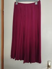 JUPE LONGUE PLISSE SOLEIL FUSHIA DE SOIREE ESTER KEN PARIS FABRIQUE FRANCE T38