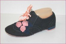 IRREGULAR CHOICE Derby Femme Luxe Marine et Rubans T 37 TTBE