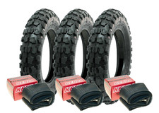 Set Triple Pneus 3.50-10 51J