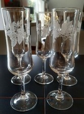 Vintage. Lot de 5 Flûtes à