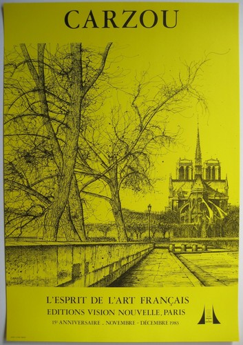 Carzou jean affiche originale - jean,