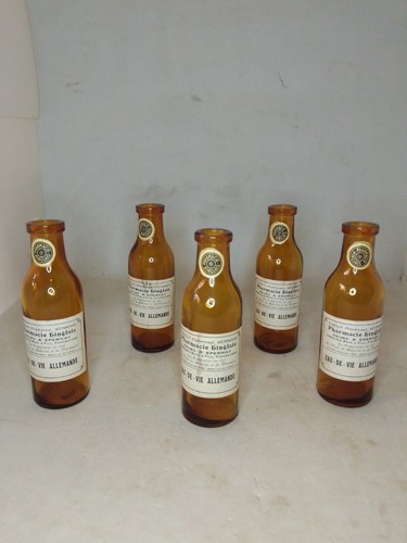 Lot ancienne bouteille eau - 5,