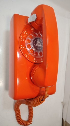 Vintage bright orange retro - ,