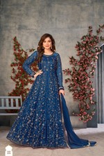 Robe de costume Bollywood Party Wear Anarkali Salwar Kameez designer indien...