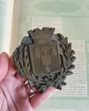 Fer à dorer Tampon Matrice imprimerie relieur reliure Blason Emblème