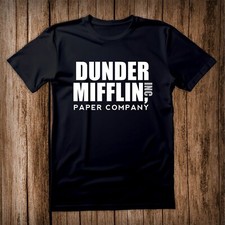 Américain US Bureau Dunder Mifflin Encre Hommes T Shirt Drôle Série TV Logo Show