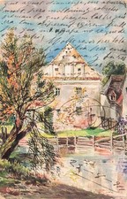 ALLEMAGNE MUNICH MAISON AU BORD DE L EAU