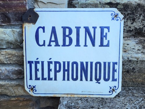 Plaque émaillée cabine - Émaillée,