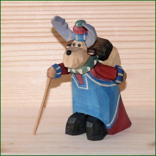Figurine bois décoration - figurine, en