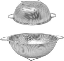 Lot 2 Passoires Acier Inox