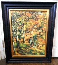 Grand tableau peinture sur toile Auguste RENOIR Le peintre Lecoeur reproduction