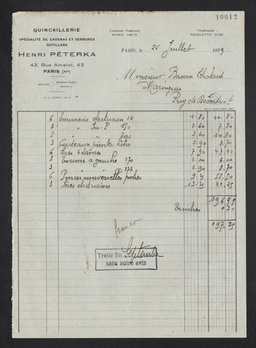 Paris quincaillerie - (xi°),