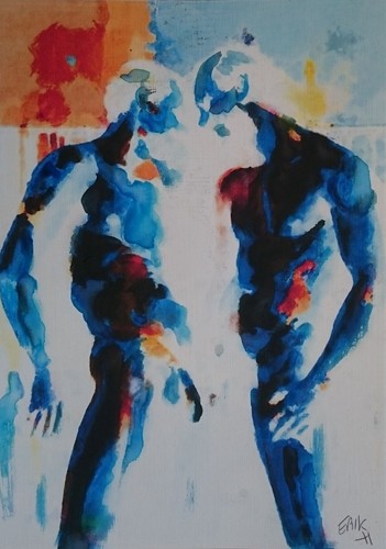 Masculin couple gay - nu,