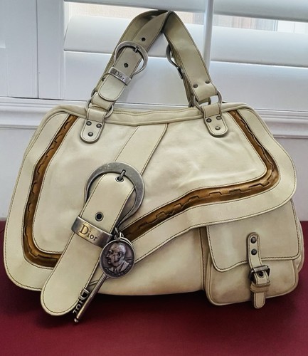 Dior beige gaucho saddle - gaucho,