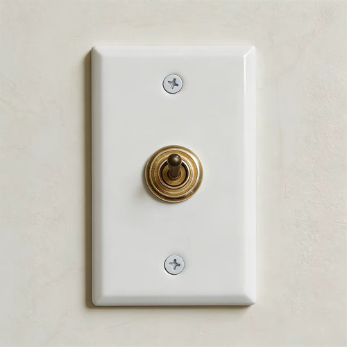 Interrupteur porcelaine blanc - interrupteur,