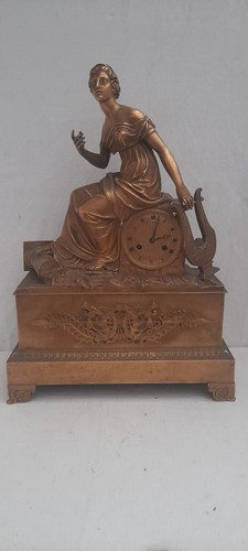 Grande pendule bronze - bronze, doré