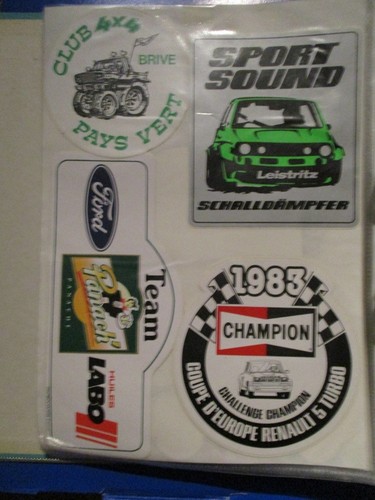 Lot autocollants sport - autocollants,