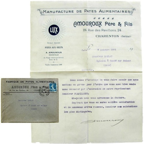 Enveloppe courrier 1921