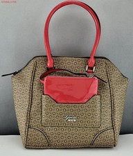 Free Ship USA Chic Handbag GUESS Satchel Tote Rhea Ladies Brown Prime Bag