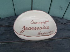 Vide Poche Cendrier Puclicitaire CHAMPAGNE JEANMAIRE EPERNAY tessier- Villenauxe