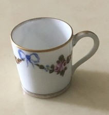 Tasse En Porcelaine Sèvres XIX Eme En Argent  Massif Antique