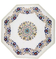 24 " Marbre Blanc Centre Table