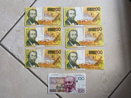 Lot billets francs - de,