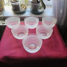 6  bols coupelles  en cristal