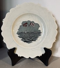 Rare Assiette Compagnie Auxiliaire de Navigation - Navire - Transport Pétrole