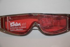 Masque/lunette SKI "Adulte", "SOLAR" France , Rouge/argenté/rose ,vintage 70'/80
