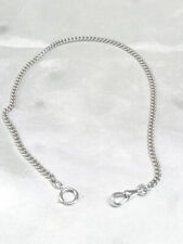 ?? ANCIENNE CHAINE DE MONTRE A GOUSSET COL METAL ARGENTE CHROME