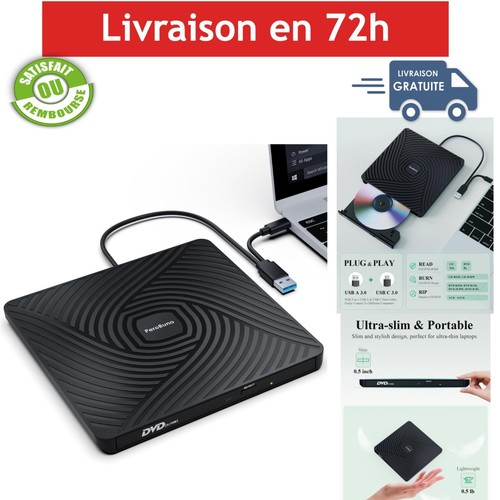 Lecteur dvd externe - cd, usb