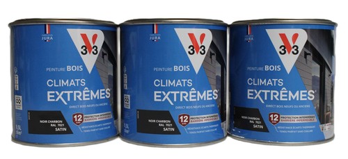 Lot peinture bois v33 - v33, "noir