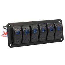 1 Voiture Bateau 6 Gang 4 Broche Interrupteur à Bascule Panneau Bleu Indicateur