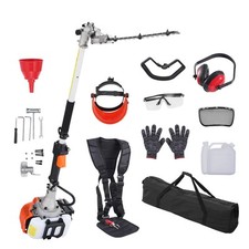 VEVOR Taille-haie à gaz à manche long 2 temps outils de coupe branches 26 CC