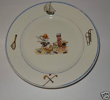 ASSIETTE POUR ENFANT DECOR "LOISIR" SAINT AMAND CERANORD MADE IN FRANCE