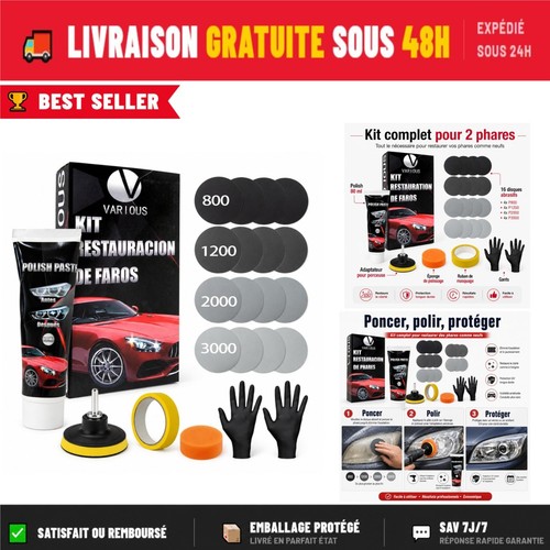 Kit rénovation phare voiture - kit,