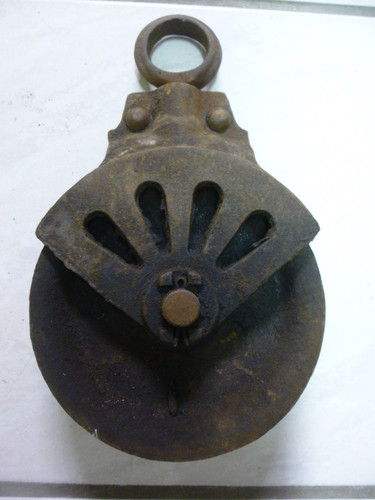 Vintage ancienne poulie en - vintage,