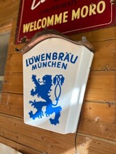 Enseigne lumineuse Bierre Lowenbräu  luminaire industriel vintage