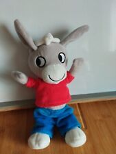 Doudou peluche âne Trotro gris blanc rouge bleu Gallimard Jeunesse 2018